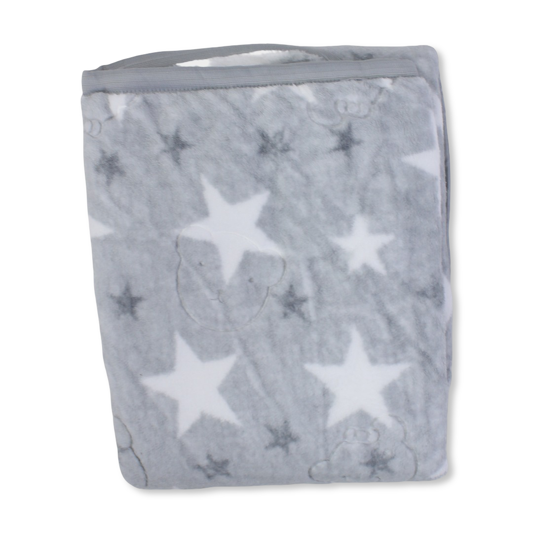 Babies' Velvet Blanket – Multicolor Turkish Star Design