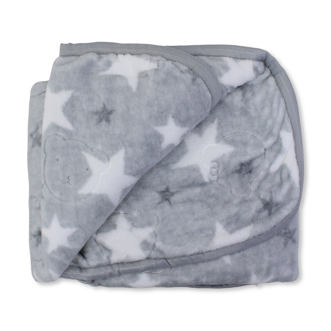 Babies' Velvet Blanket – Multicolor Turkish Star Design