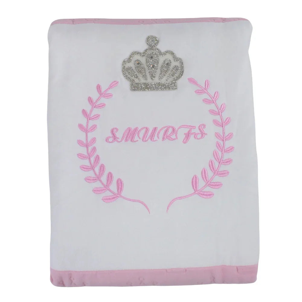 Velvet Baby Blanket – Crown Design