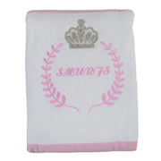 Velvet Baby Blanket – Crown Design