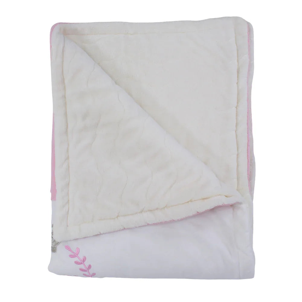 Velvet Baby Blanket – Crown Design