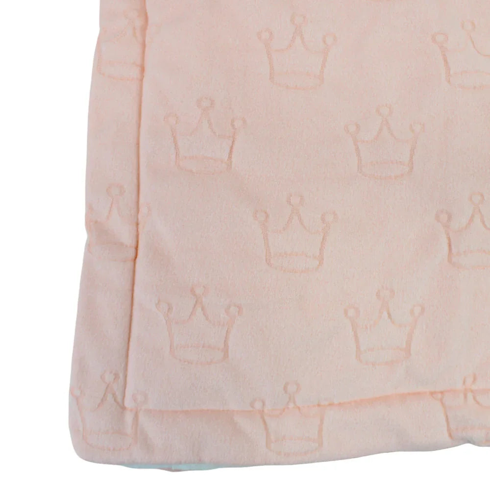 Velvet Baby Blanket – Crown Design