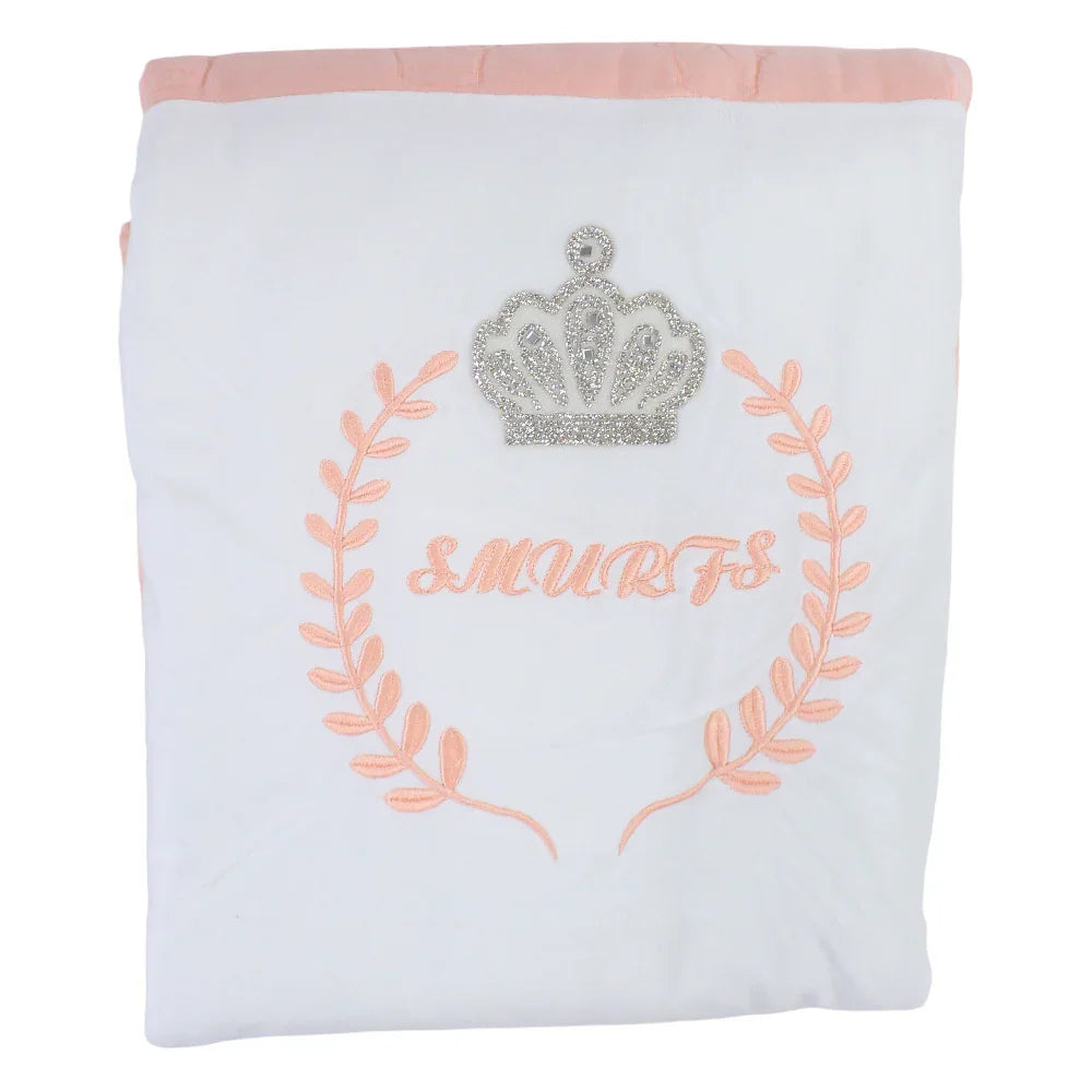 Velvet Baby Blanket – Crown Design