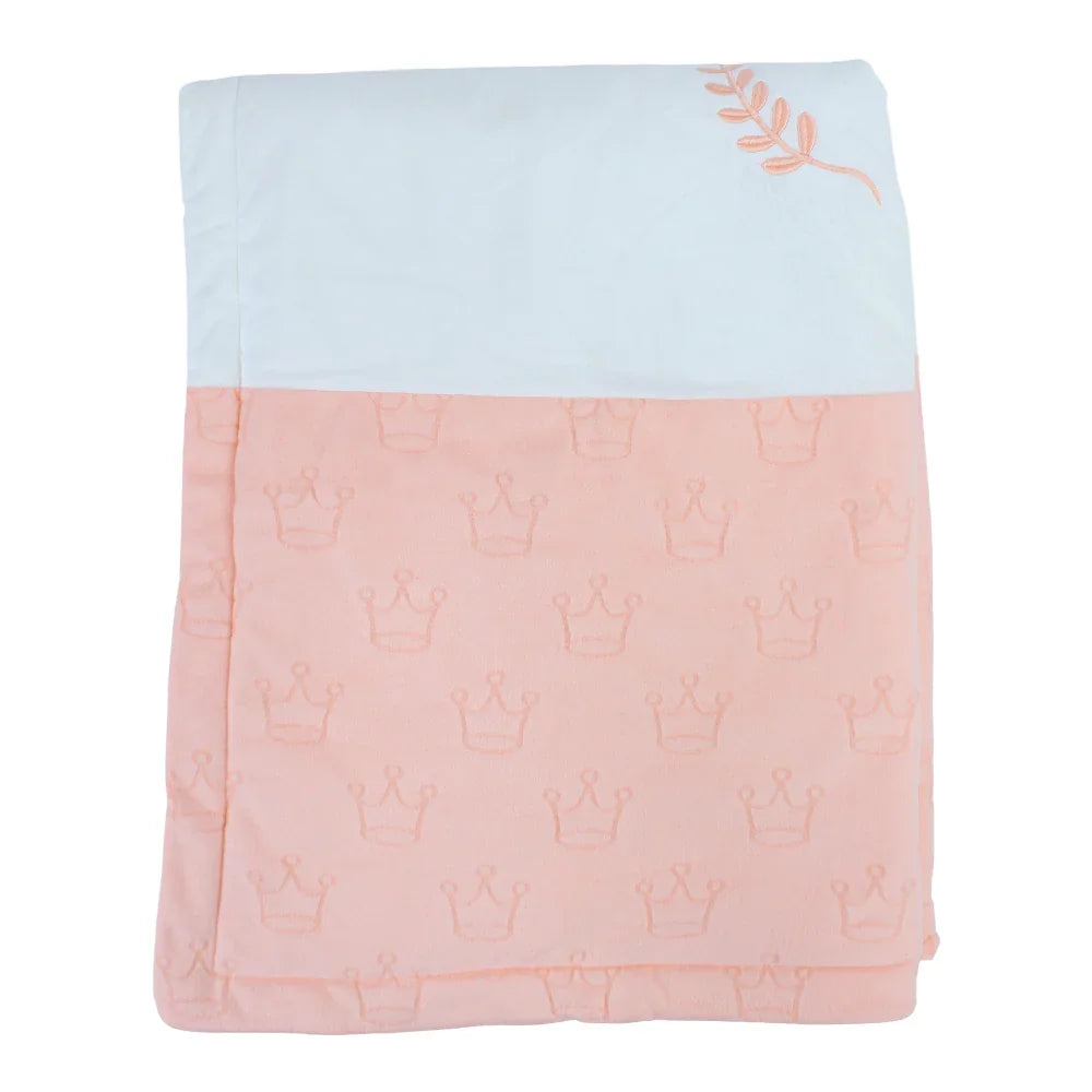 Velvet Baby Blanket – Crown Design