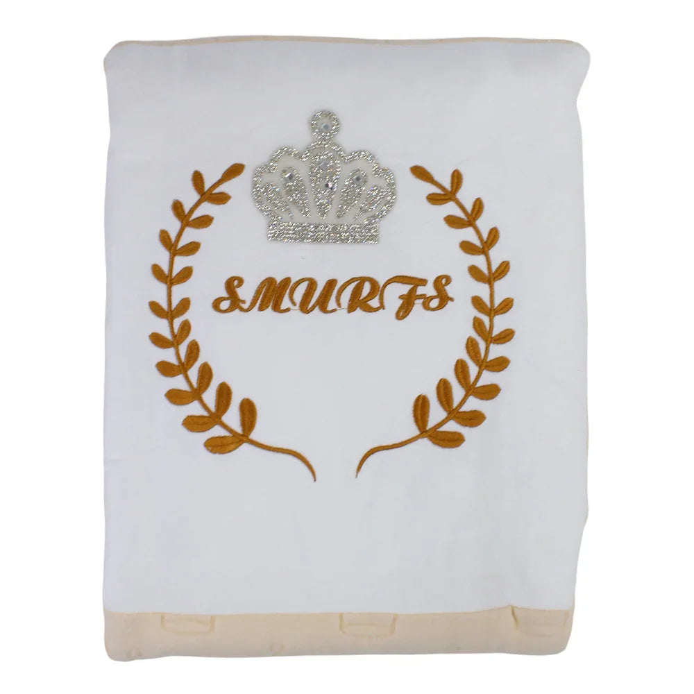Velvet Baby Blanket – Crown Design