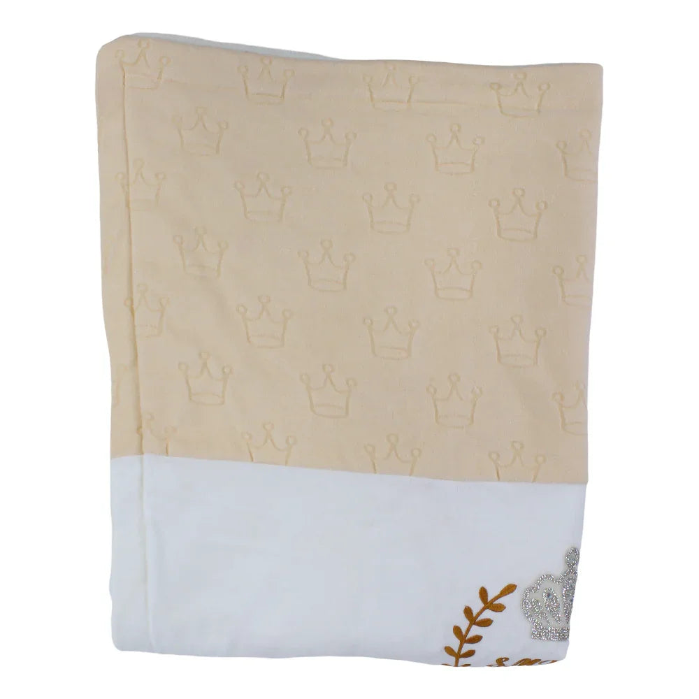 Velvet Baby Blanket – Crown Design