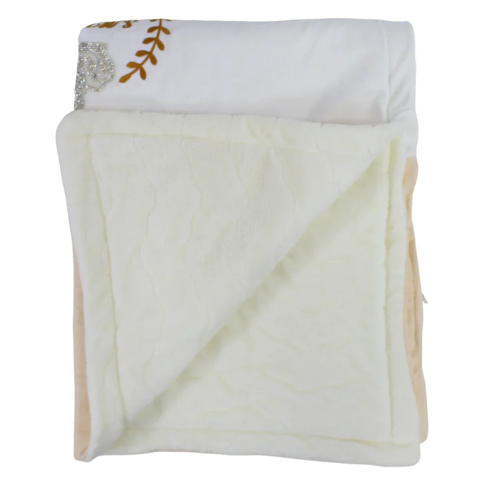 Velvet Baby Blanket – Crown Design