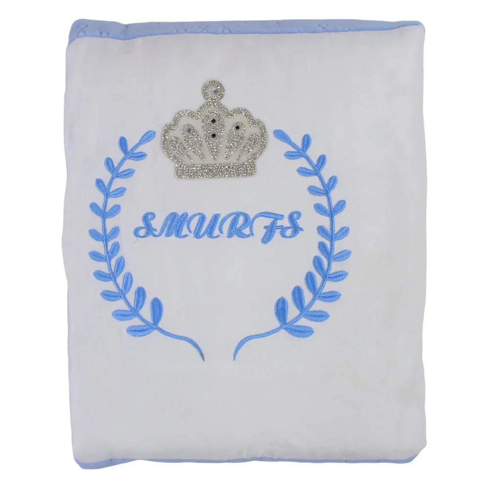 Velvet Baby Blanket – Crown Design