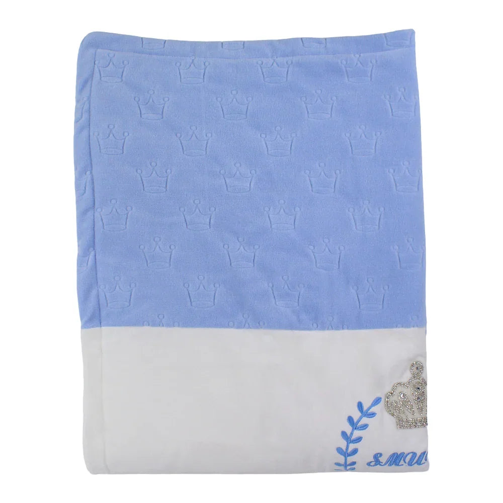 Velvet Baby Blanket – Crown Design