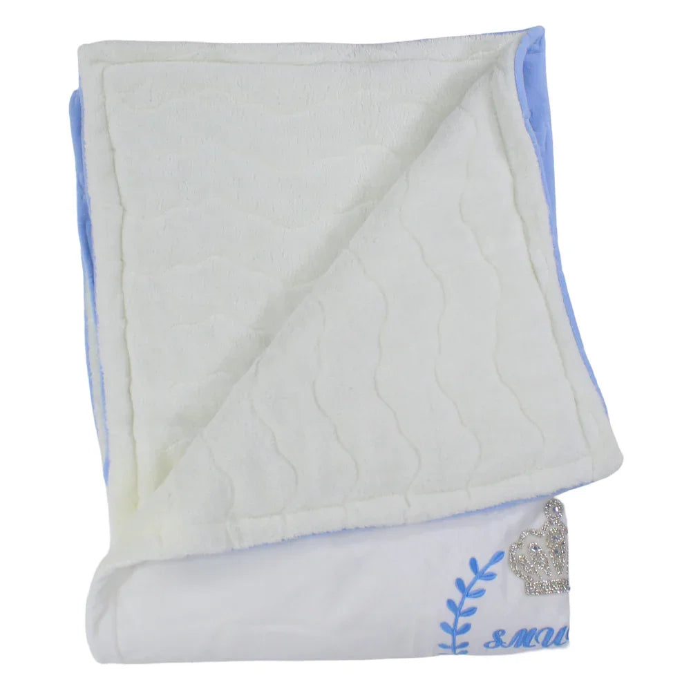 Velvet Baby Blanket – Crown Design