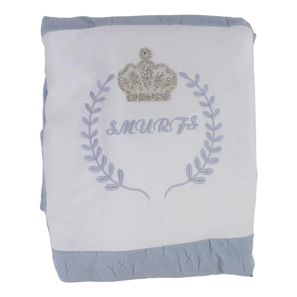 Velvet Baby Blanket – Crown Design