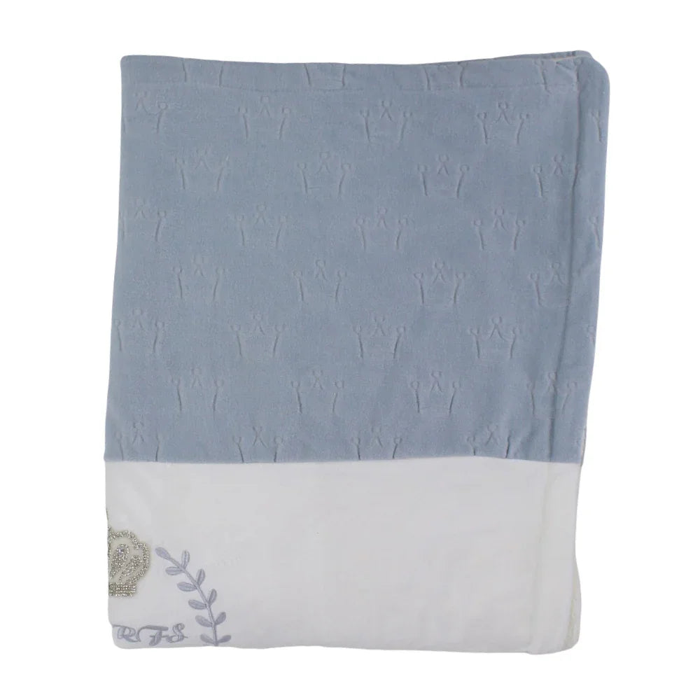 Velvet Baby Blanket – Crown Design