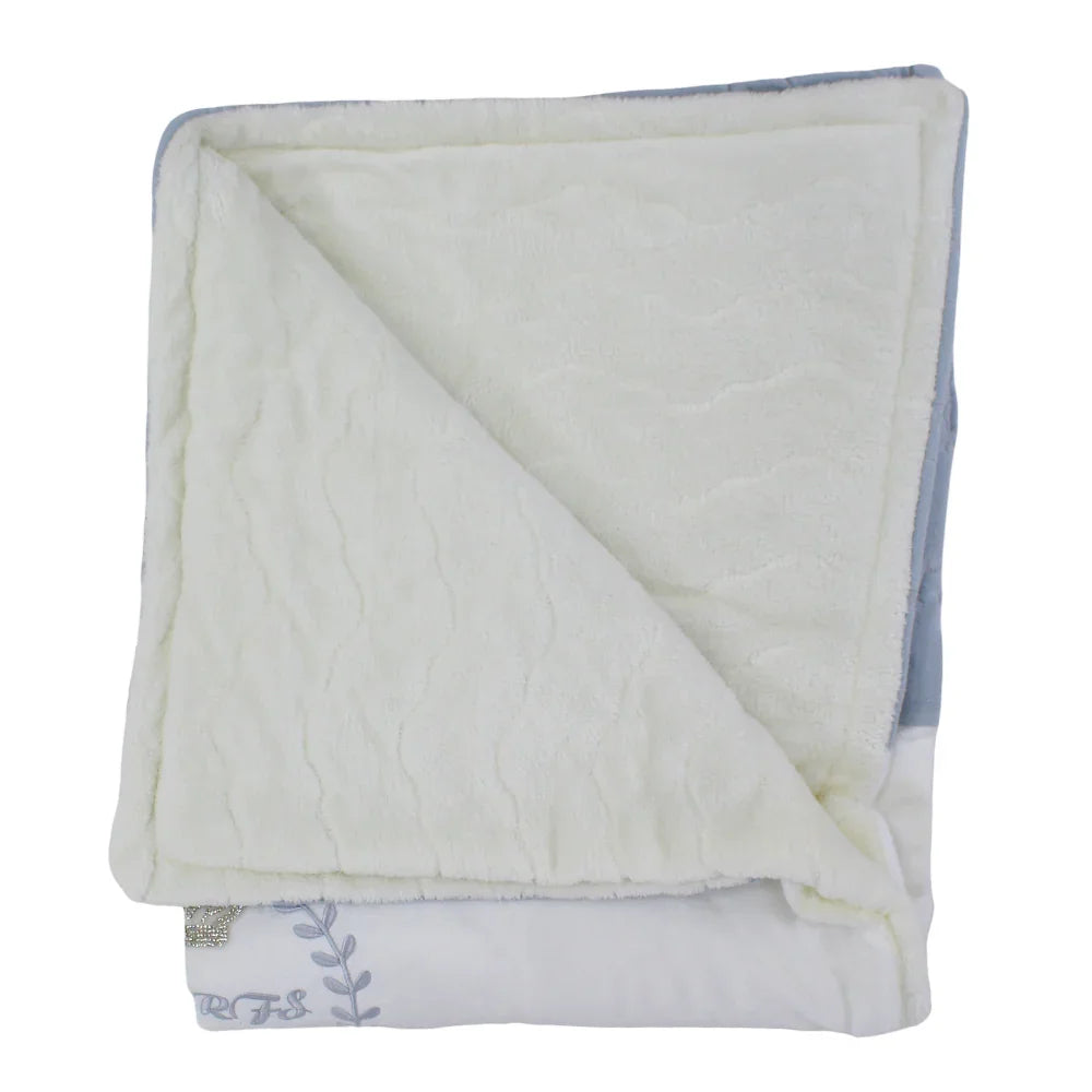 Velvet Baby Blanket – Crown Design