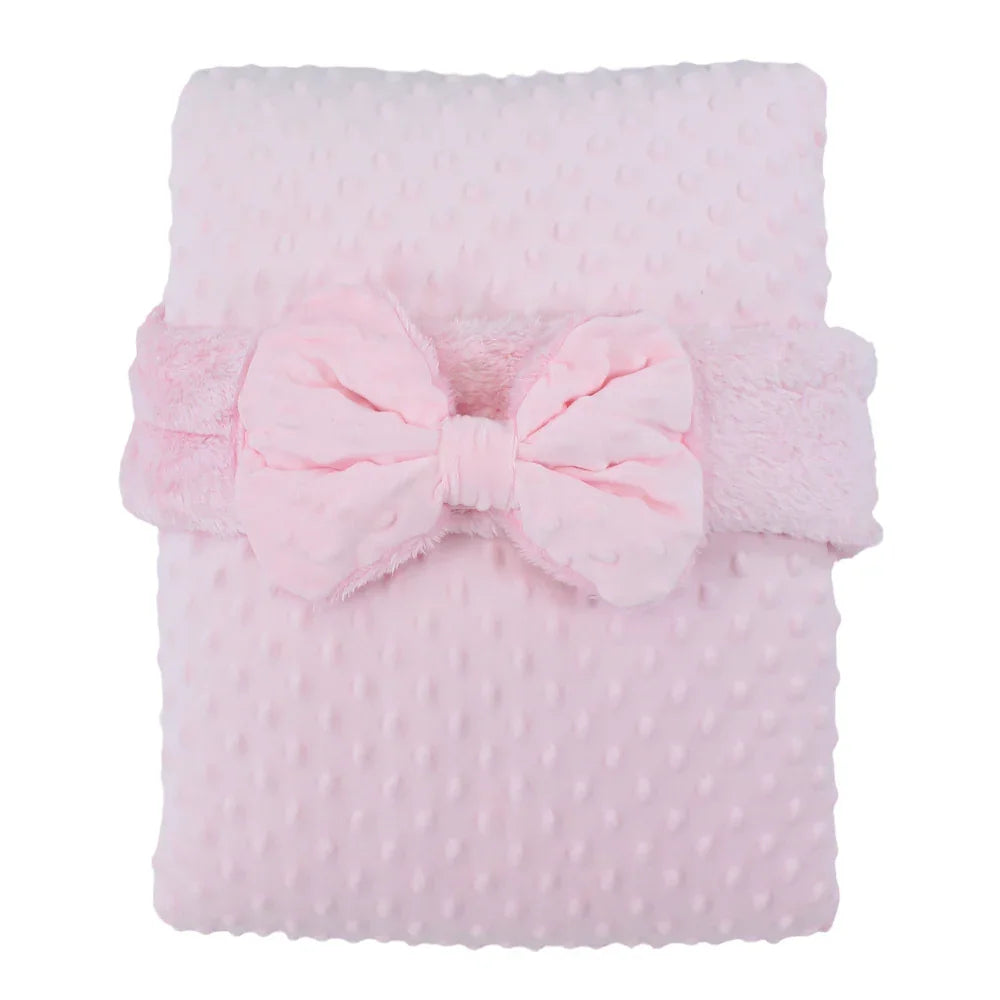 Velvet Baby Blanket – Bubbles Pattern