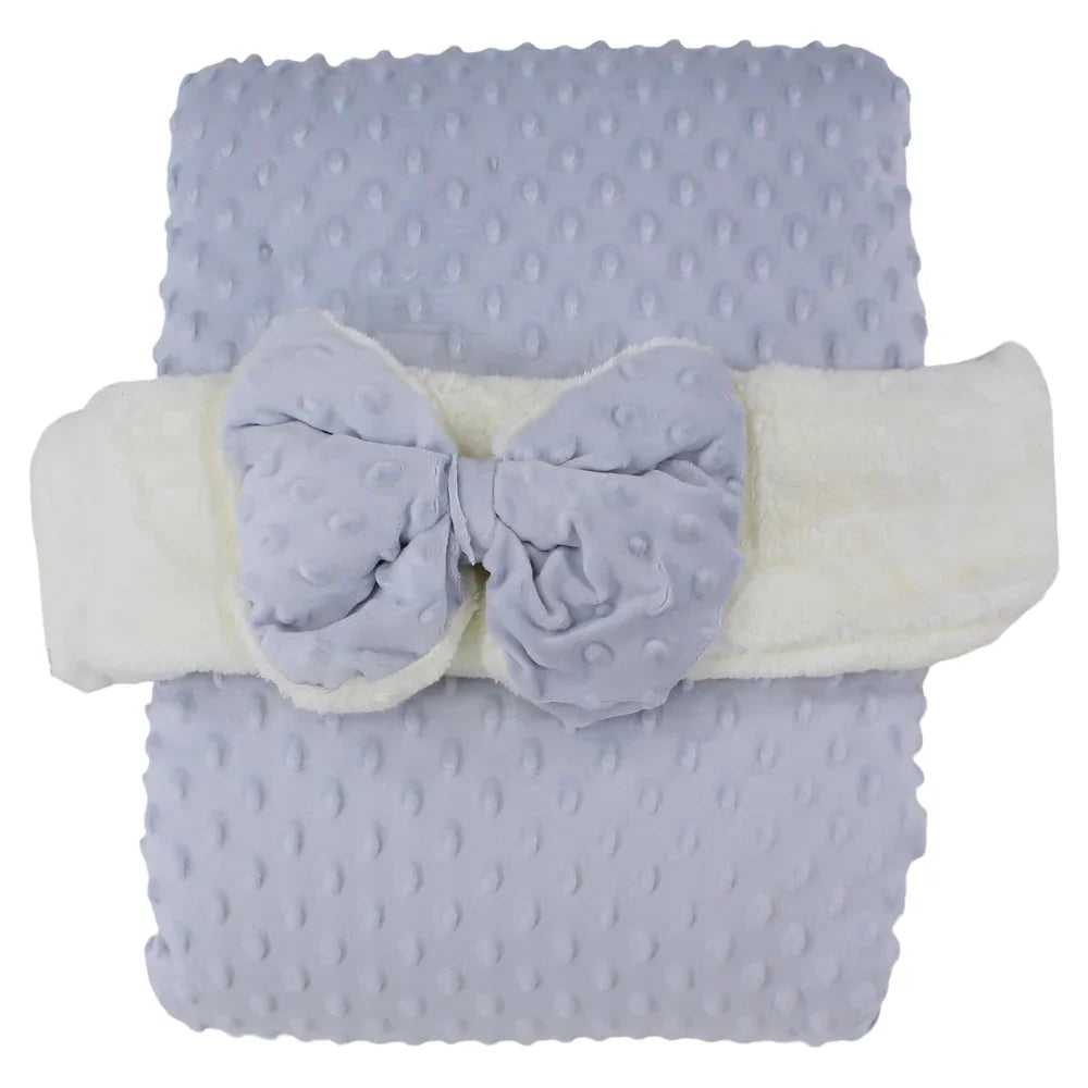 Velvet Baby Blanket – Bubbles Pattern