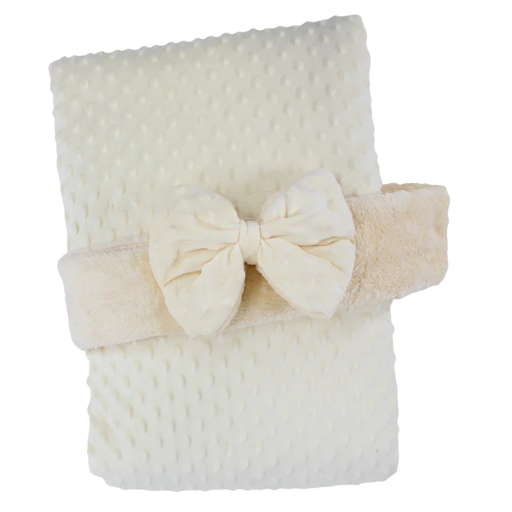 Velvet Baby Blanket – Bubbles Pattern
