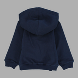 Plain Long-Sleeved Zip-Up Hoodie