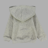 Plain Long-Sleeved Zip-Up Hoodie