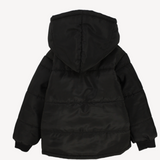 Plain Long-Sleeved Waterproof Hooded Jacket