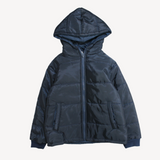 Plain Long-Sleeved Waterproof Hooded Jacket