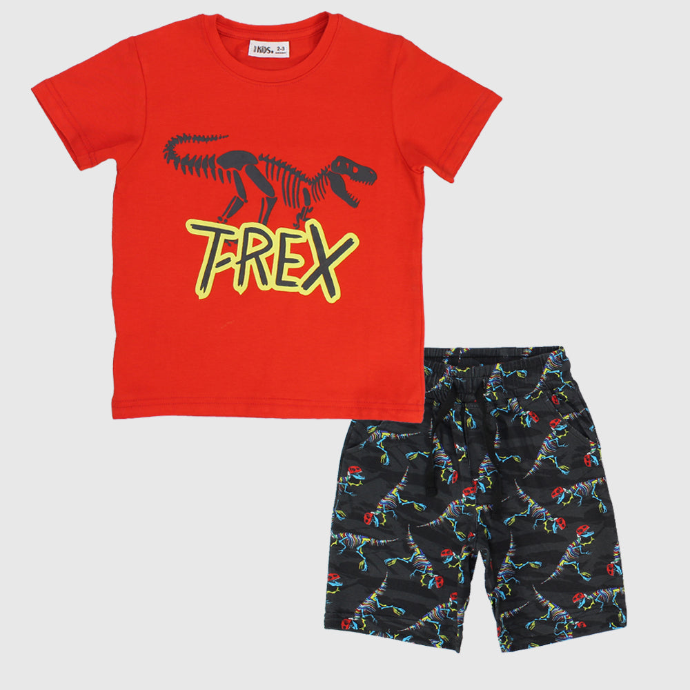 "T-Rex" Short-Sleeved Pajama
