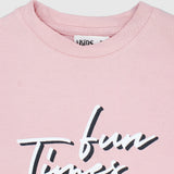 "Fun Times" Short-Sleeved Cropped T-Shirt