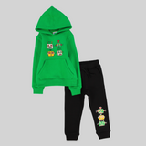 Gaming Long-Sleeved Fleeced Hooded Pajama