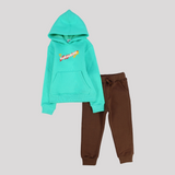 Skateboarding Long-Sleeved Fleeced Hooded Pajama