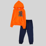 Boys Gang Long-Sleeved Fleeced Hooded Pajama