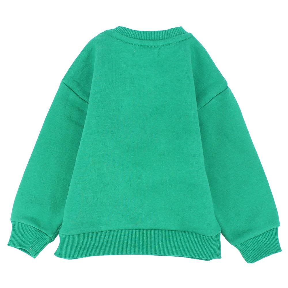 Mint Green Long-Sleeved Sweatshirt - Ourkids - Ourkids