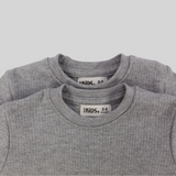 Grey Short-Sleeved Thermal Top Pack