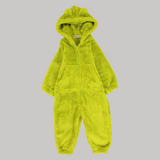 Pistachio Teddy Fleeced Hooded Onesie