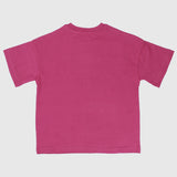 Plain Fuchsia Short-Sleeved T-Shirt
