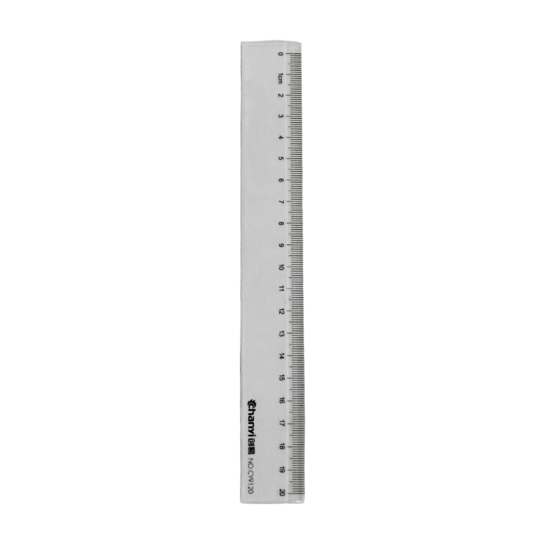 Chanyi Transparent Plastic Ruler 20cm