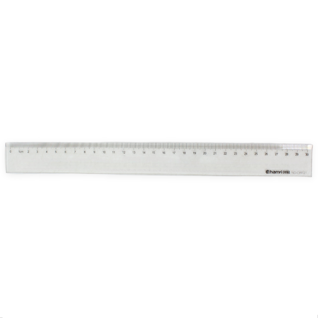 Chanyi Transparent Plastic Ruler 30cm
