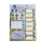 Sonic The Hedgehog School Name Stickers