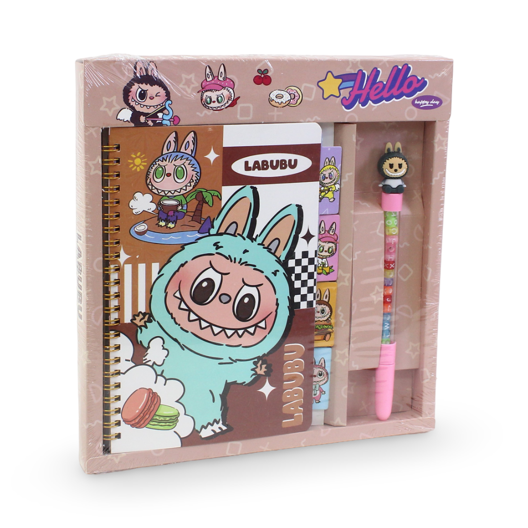 Labubu Stationery Set (Notebook + Pen)