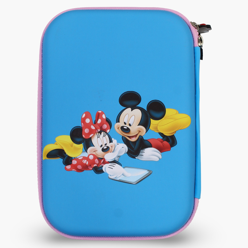 Mickey Mouse Pencil Case - Light Blue