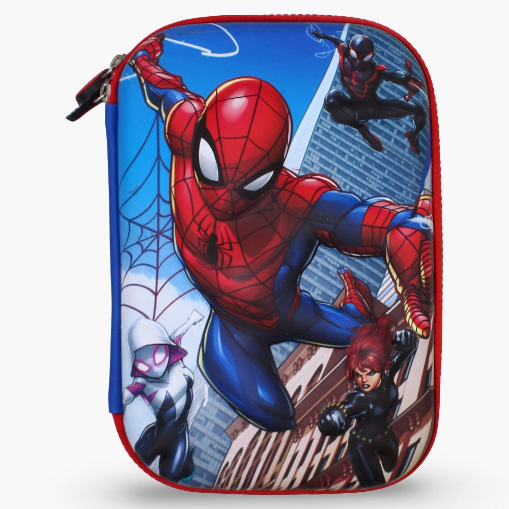 Spiderman Pencil Case - Blue & Red