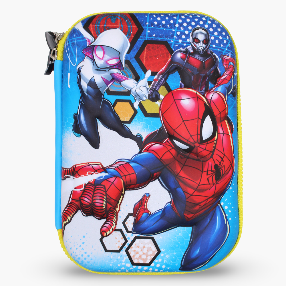 Spiderman Pencil Case – Blue & Yellow