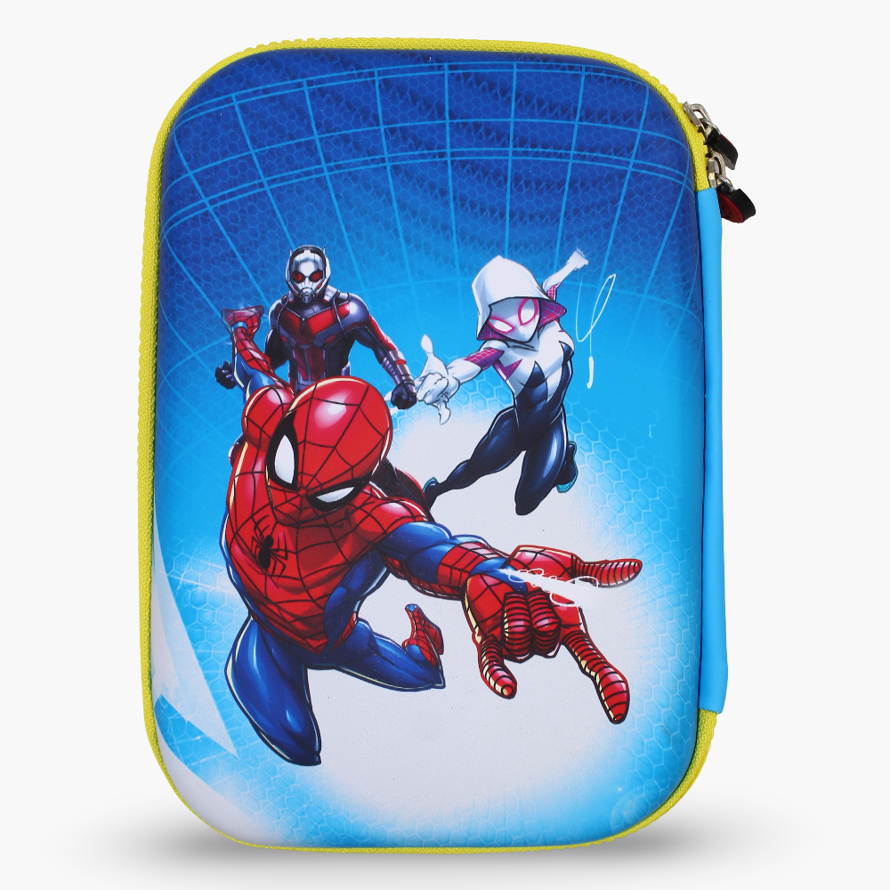 Spiderman Pencil Case – Blue & Yellow