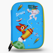 Space Themed Pencil Case – Light Blue
