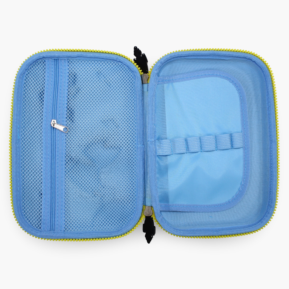 Space Themed Pencil Case – Light Blue