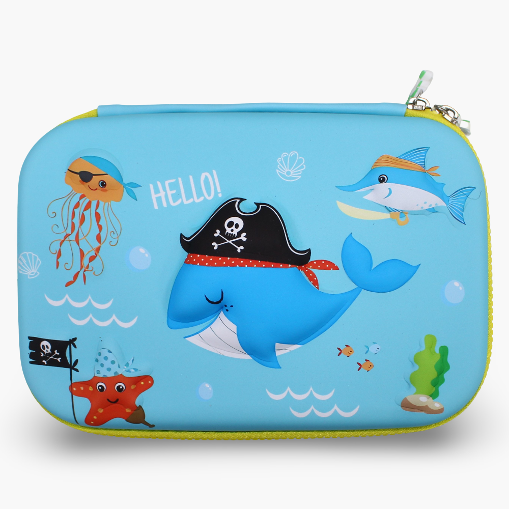 Fish Design Pencil Case – Aqua