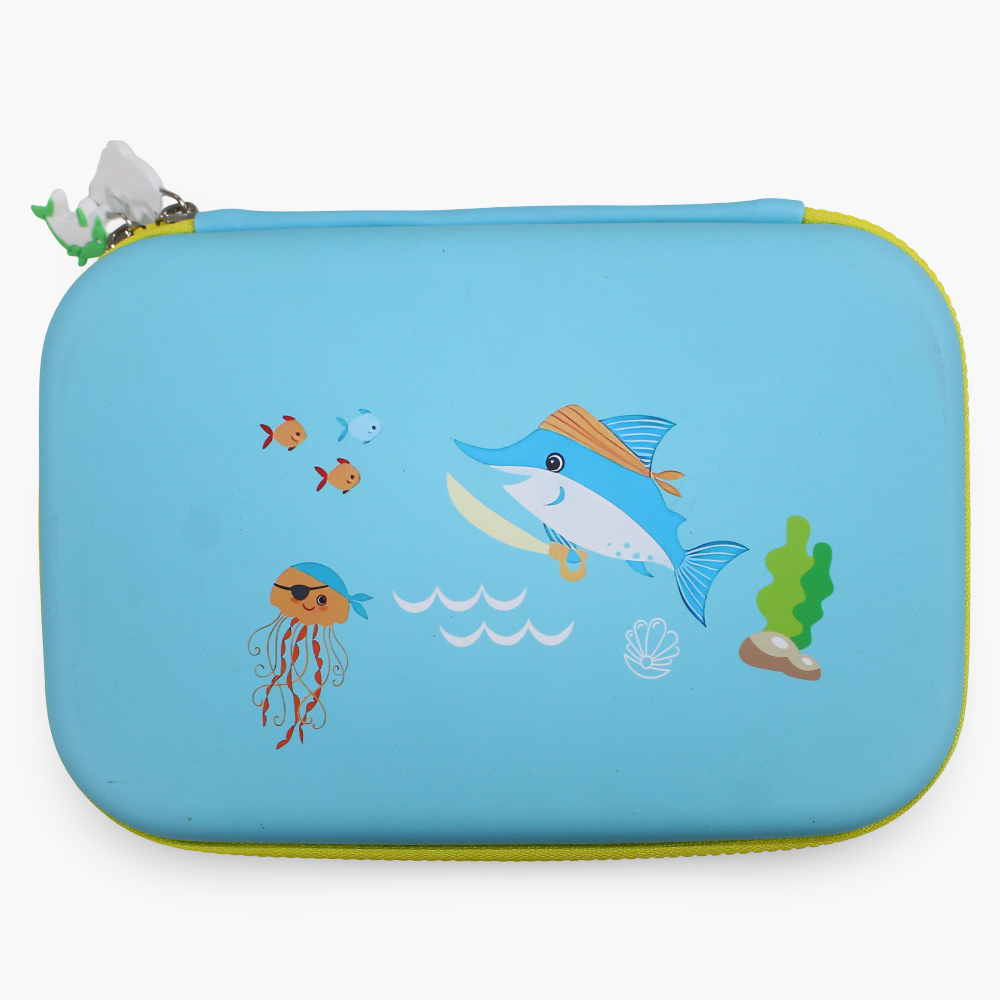 Fish Design Pencil Case – Aqua