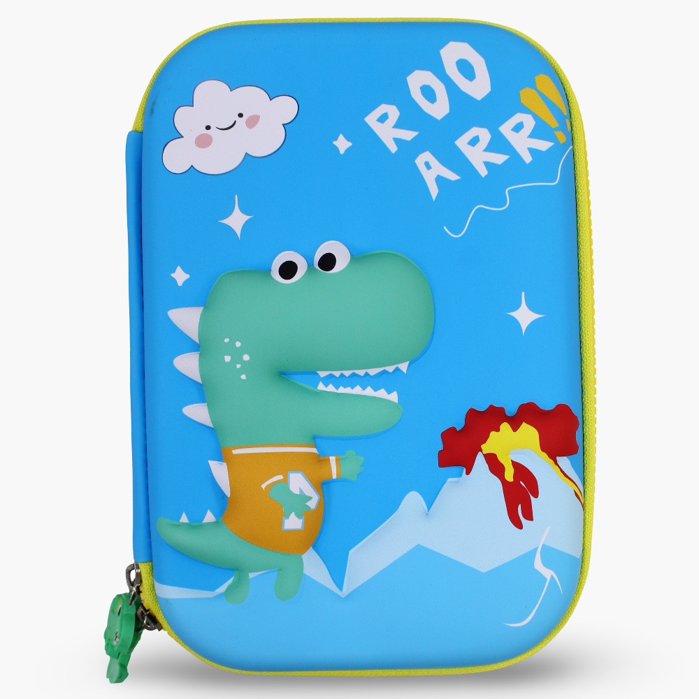 Dinosaur Pencil Case – Light Blue