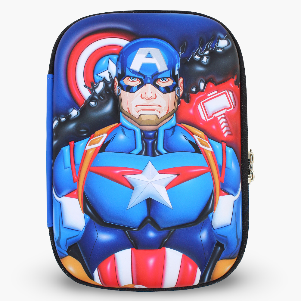 Captain America Pencil Case – Blue