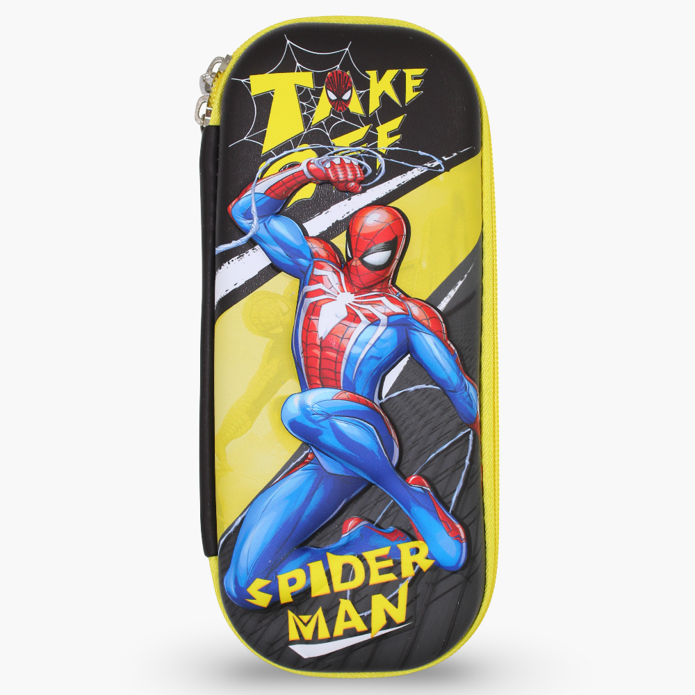 Spiderman Pencil Case – Yellow & Black