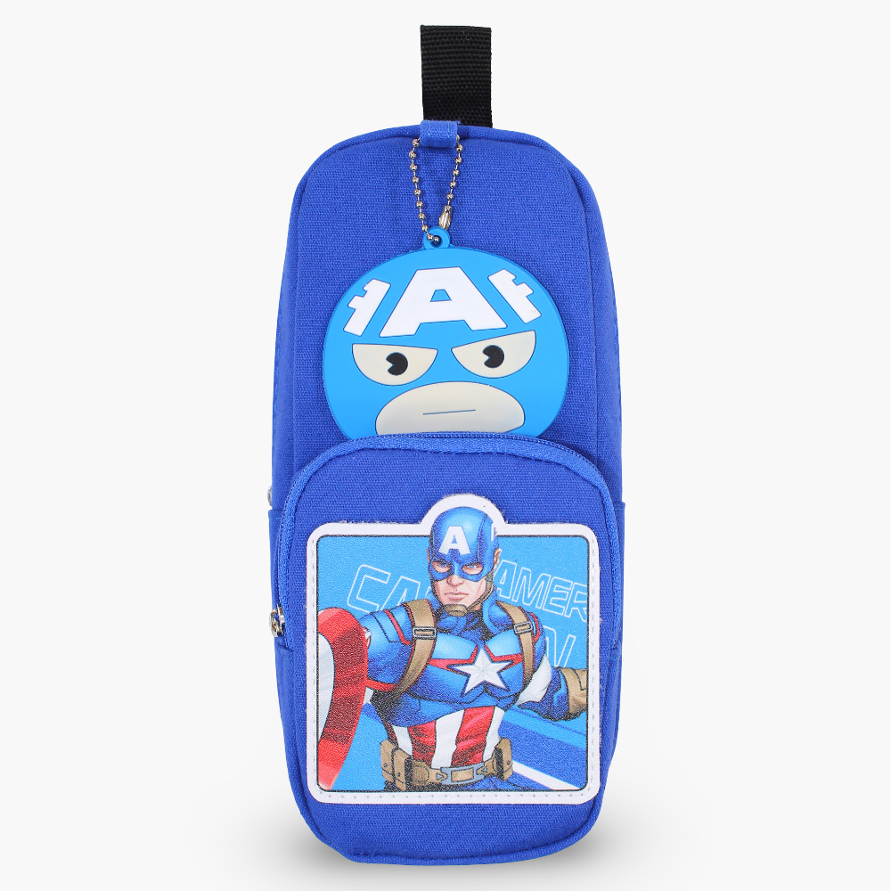 Captain America Pencil Case - Blue