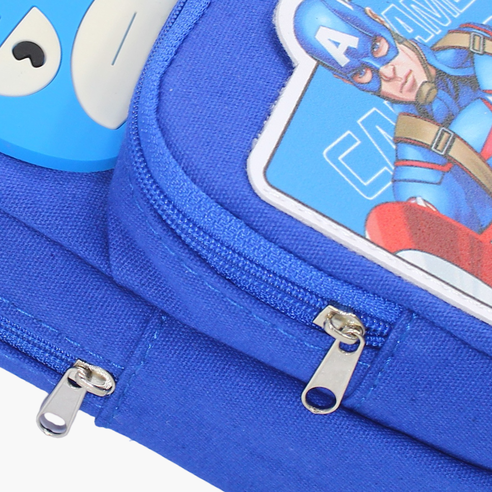 Captain America Pencil Case - Blue